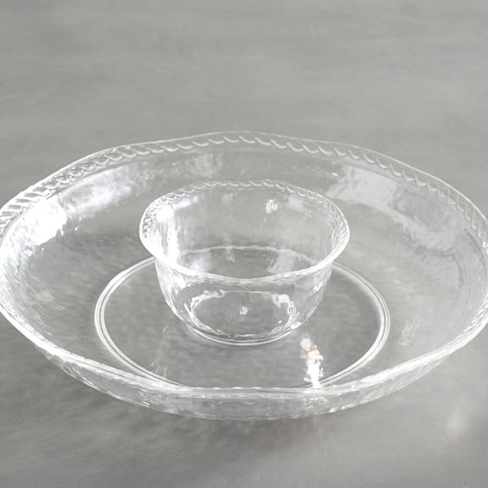 Rope Melamine Chip and Dip Server